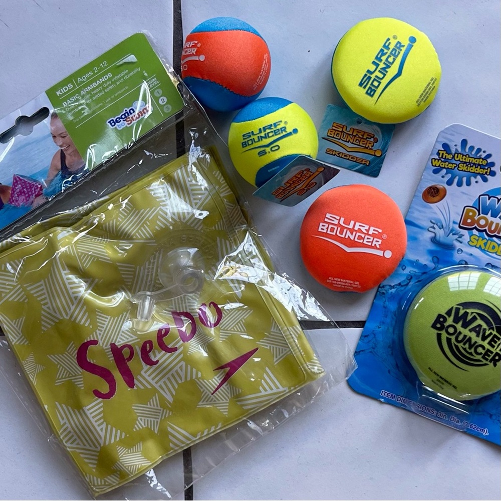 NWT Water Fun Lot w Speedo Arm Band Floaties and water toys